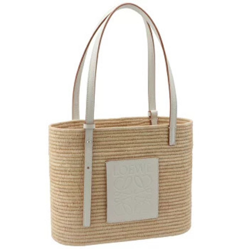 Loewe Square Basket Tote Bag White